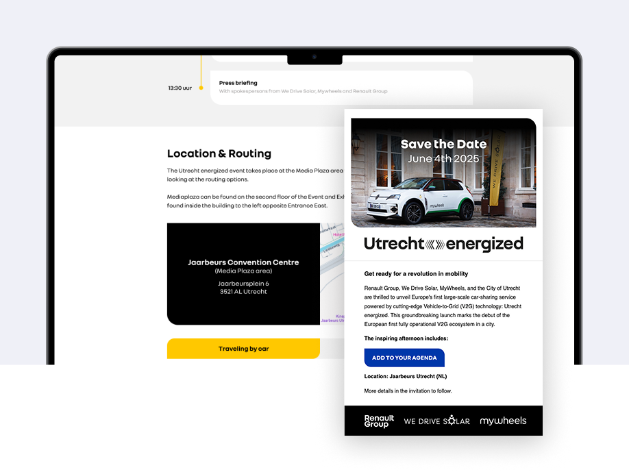 automotive event website voor de Renault 5