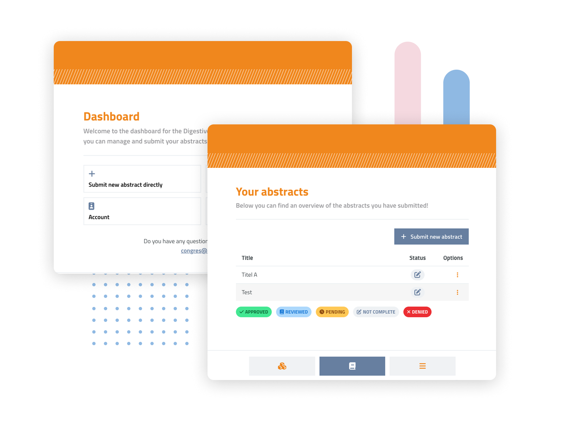 voorbeeld abstract dashboard