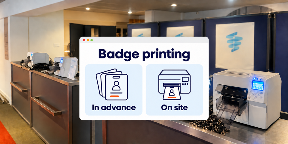 Print event badges on site or in advance | Activo