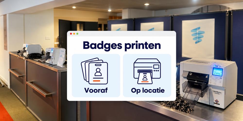 Badges printen op locatie of vooraf | Activo