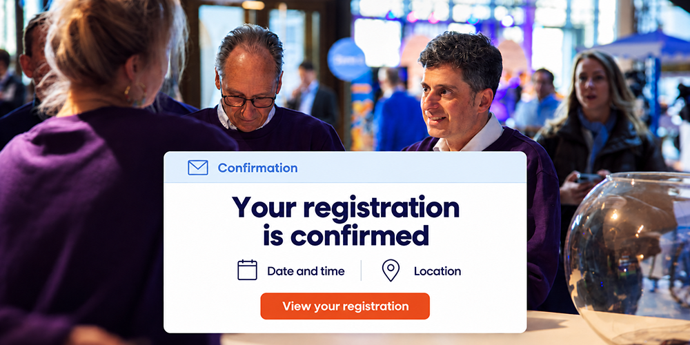 Confirmation email after registering for an event