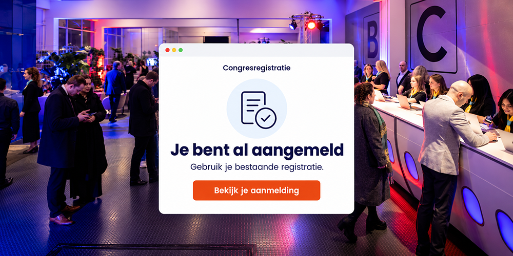 melding met Je bent al aangemeld