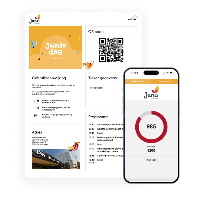 Voorbeeld e-ticket Junis Dag