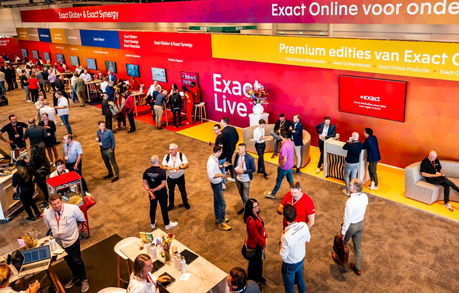 exposanten en standhouders bij exact live