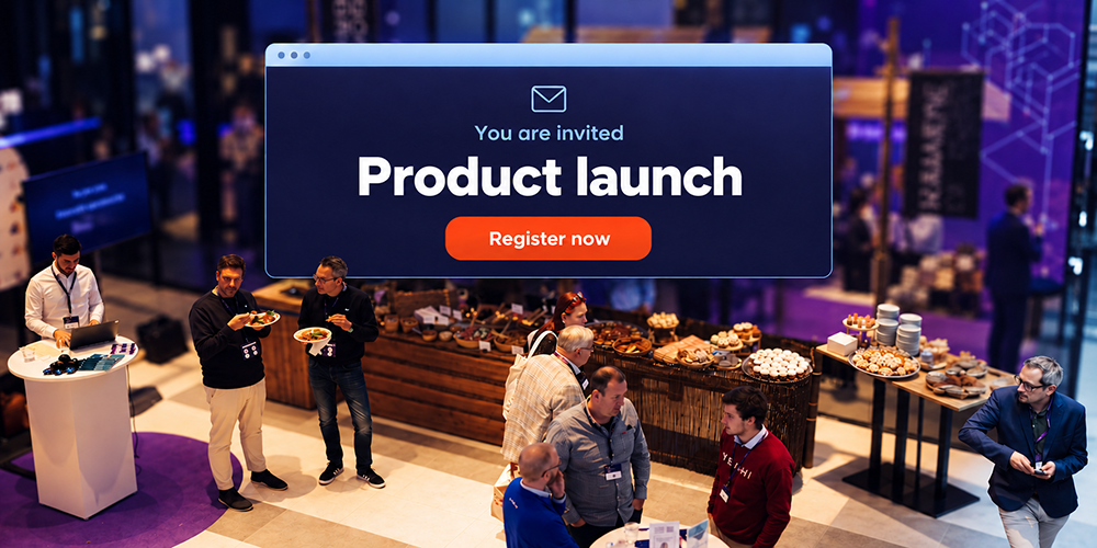 Invitation journey for a product launch