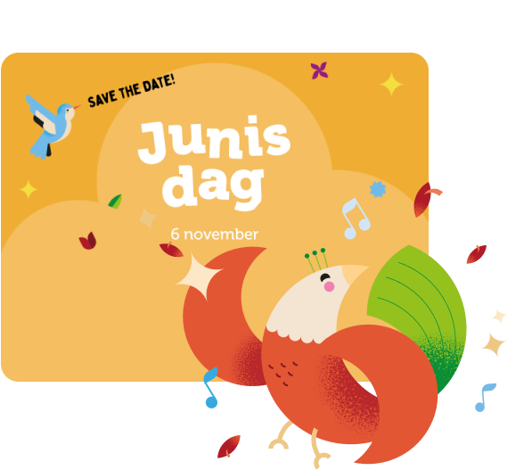 Junis Save the date image en illustratie