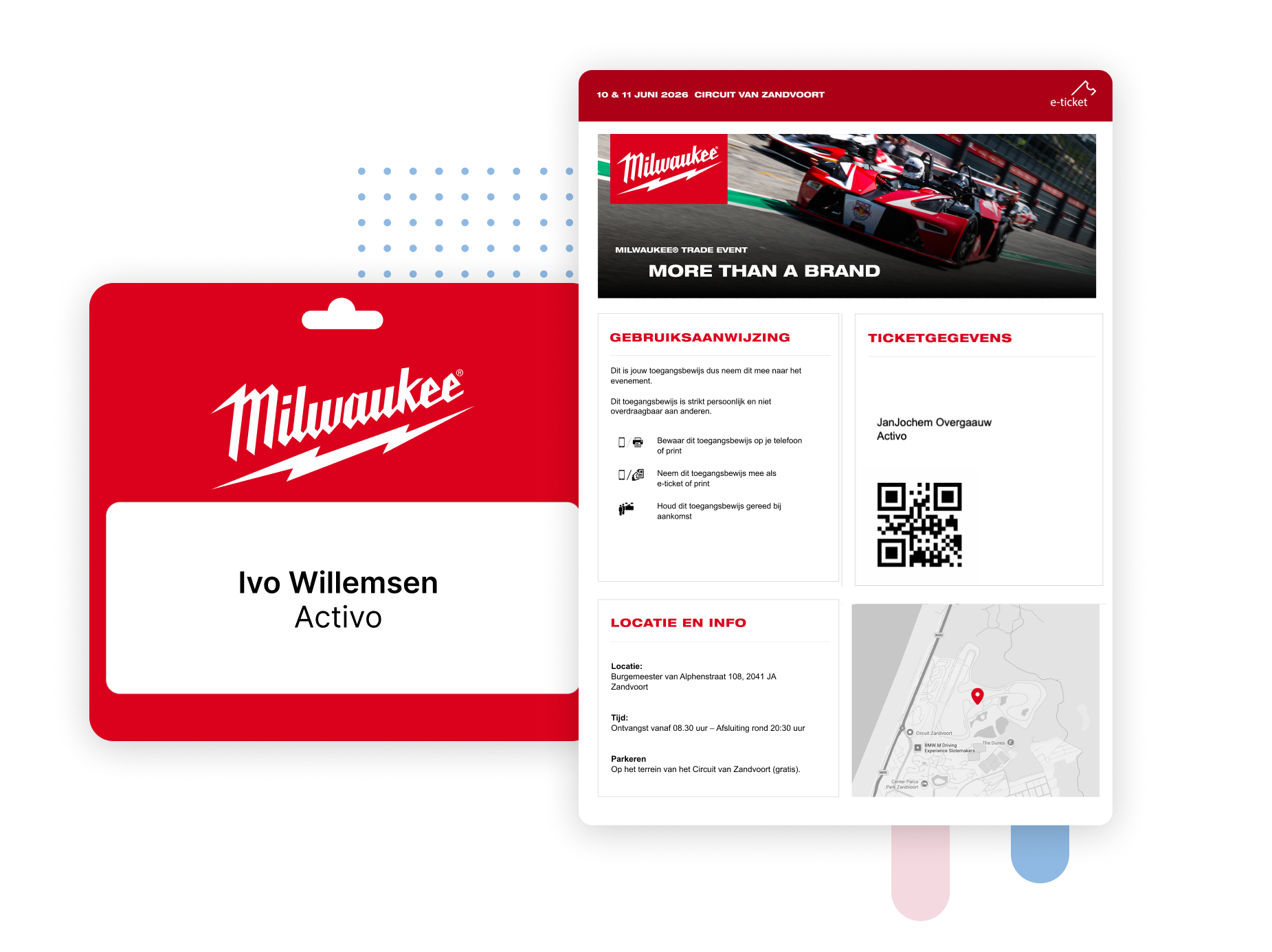 Badge and e-ticket