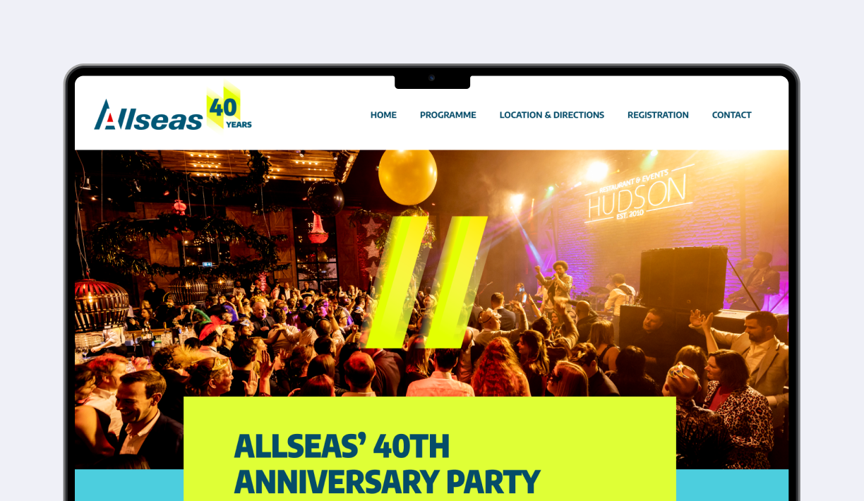 jubileum website voor allseas