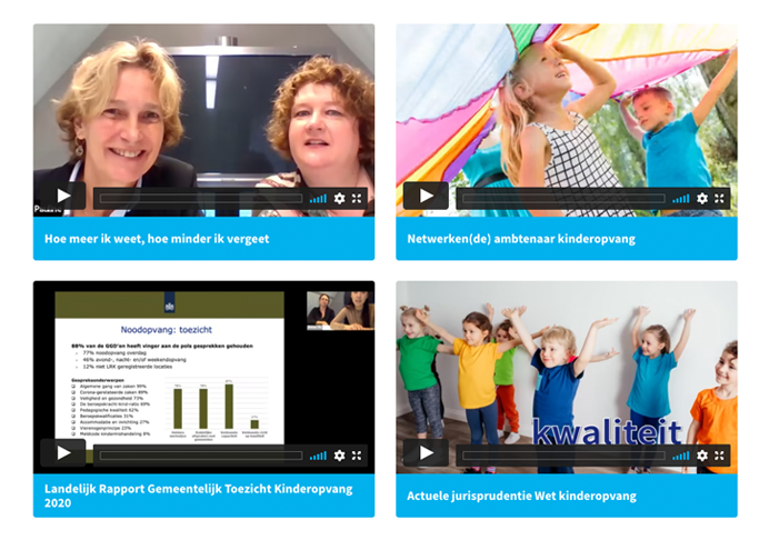 Kijk sessies terug na afloop op de terugkijkpagina